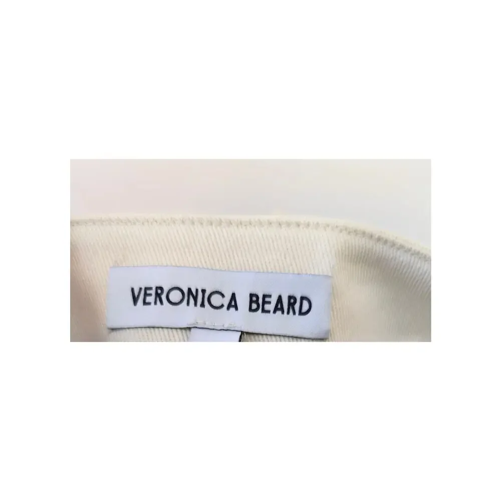Veronica Beard Kimra Straight-Leg Pant Ecru US 4 - Picture 11 of 12